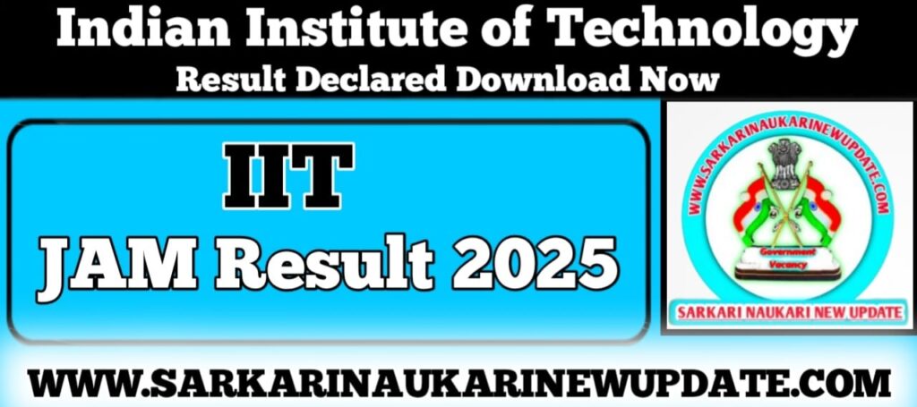 IIT JAM Result 2025