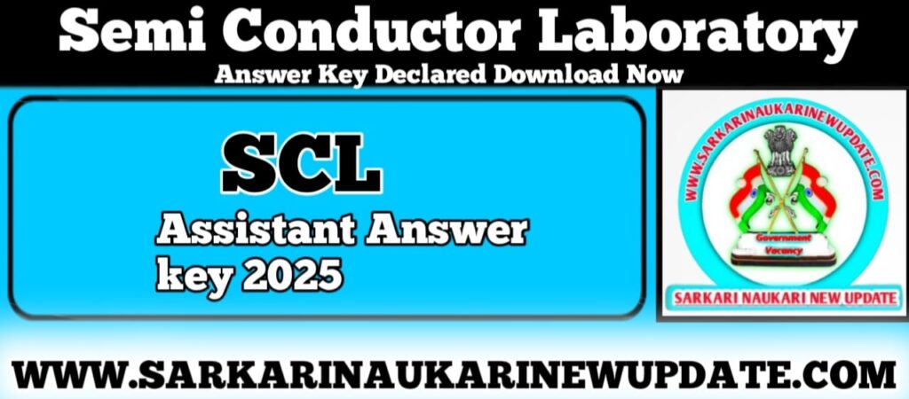 How to Download SCL Assistant Post Answer Key 2025 Steps