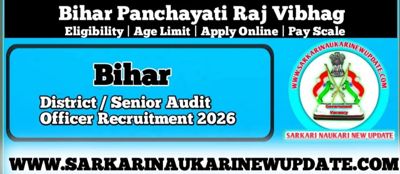 Bihar Panchayati Raj Vibhag Recruitment 2026 Apply Online