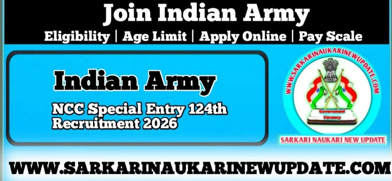 Indian Army NCC Special Entry 2026 Apply Online
