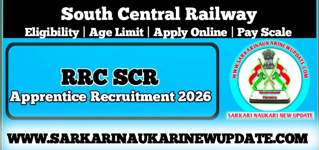  RRC SCR Apprentice Recruitment 2026 Apply Online