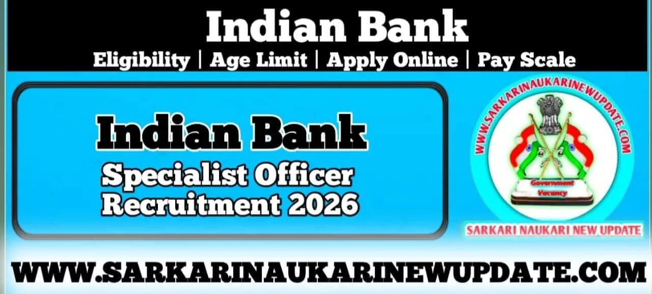 Indian Bank SO Exam Syllabus