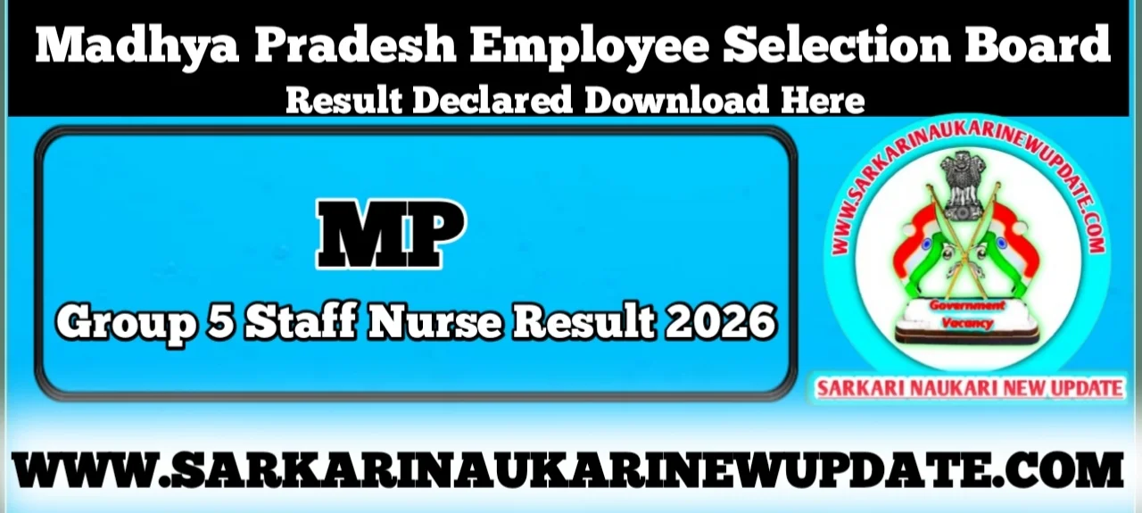 MP Group 5 Staff Nurse Result 