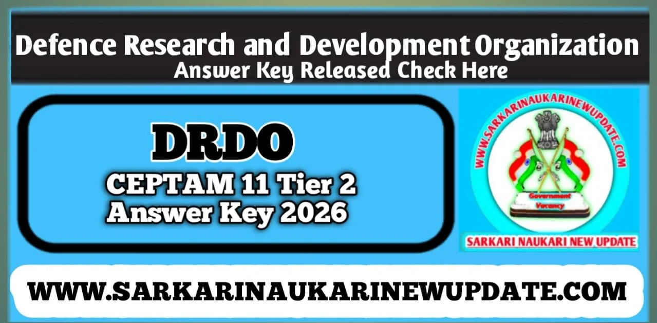 DRDO CEPTAM 11 Tier 2 Answer Key