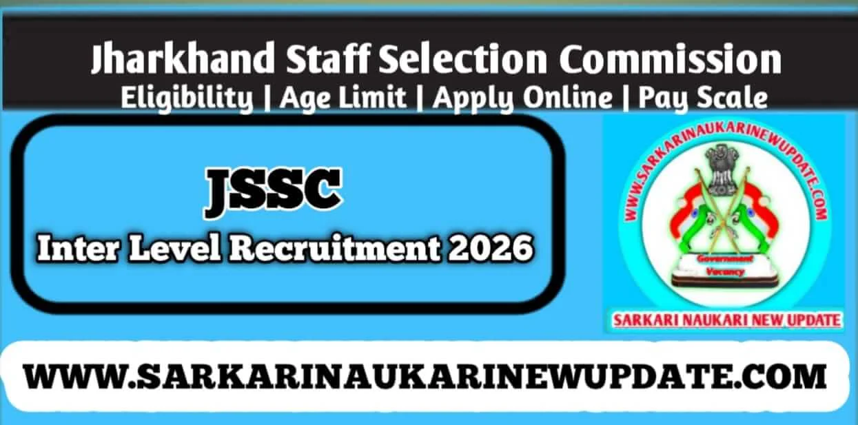 JSSC Inter Level Recruitment 2026