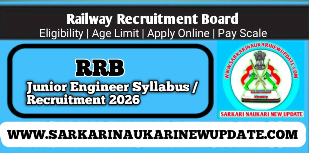 RRB Junior Engineer Syllabus